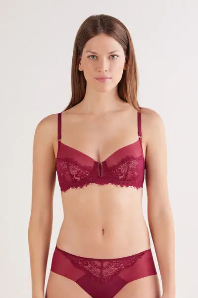 Reggiseno Balconcino Daniela Sheer Glamour Donna Viola