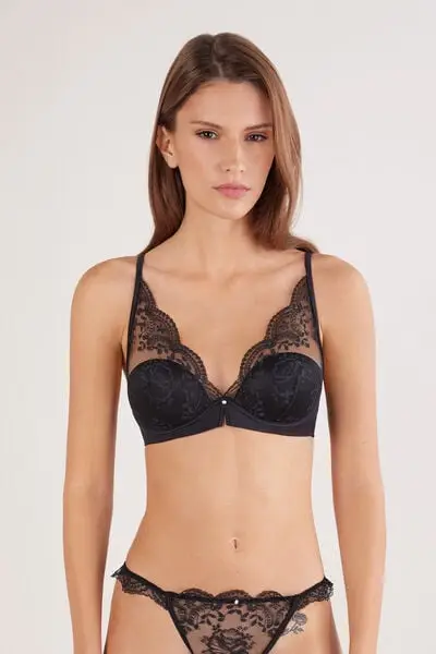 Reggiseno Balconcino Elena La Vie en Rose Donna Nero