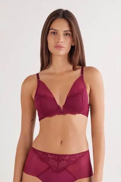 Reggiseno Balconcino Elena Sheer Glamour Donna Viola