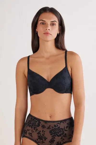 Reggiseno Balconcino Francesca Softer Than a Kiss Donna Nero