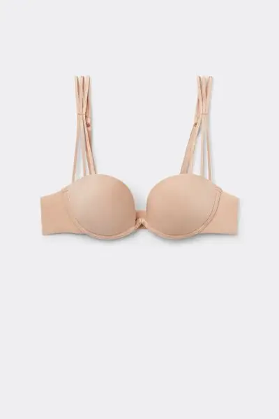 Reggiseno Balconcino Ilenia in Microfibra Ultralight Donna Naturale