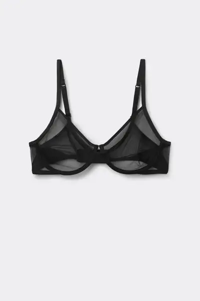 Reggiseno Balconcino Invisible Touch Donna Nero