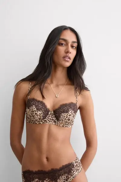 Reggiseno Balconcino Sofia Animalier Simply Iconic Donna Stampa
