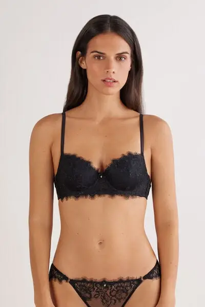 Reggiseno Balconcino Sofia Glimmer of Pleasure Donna Nero