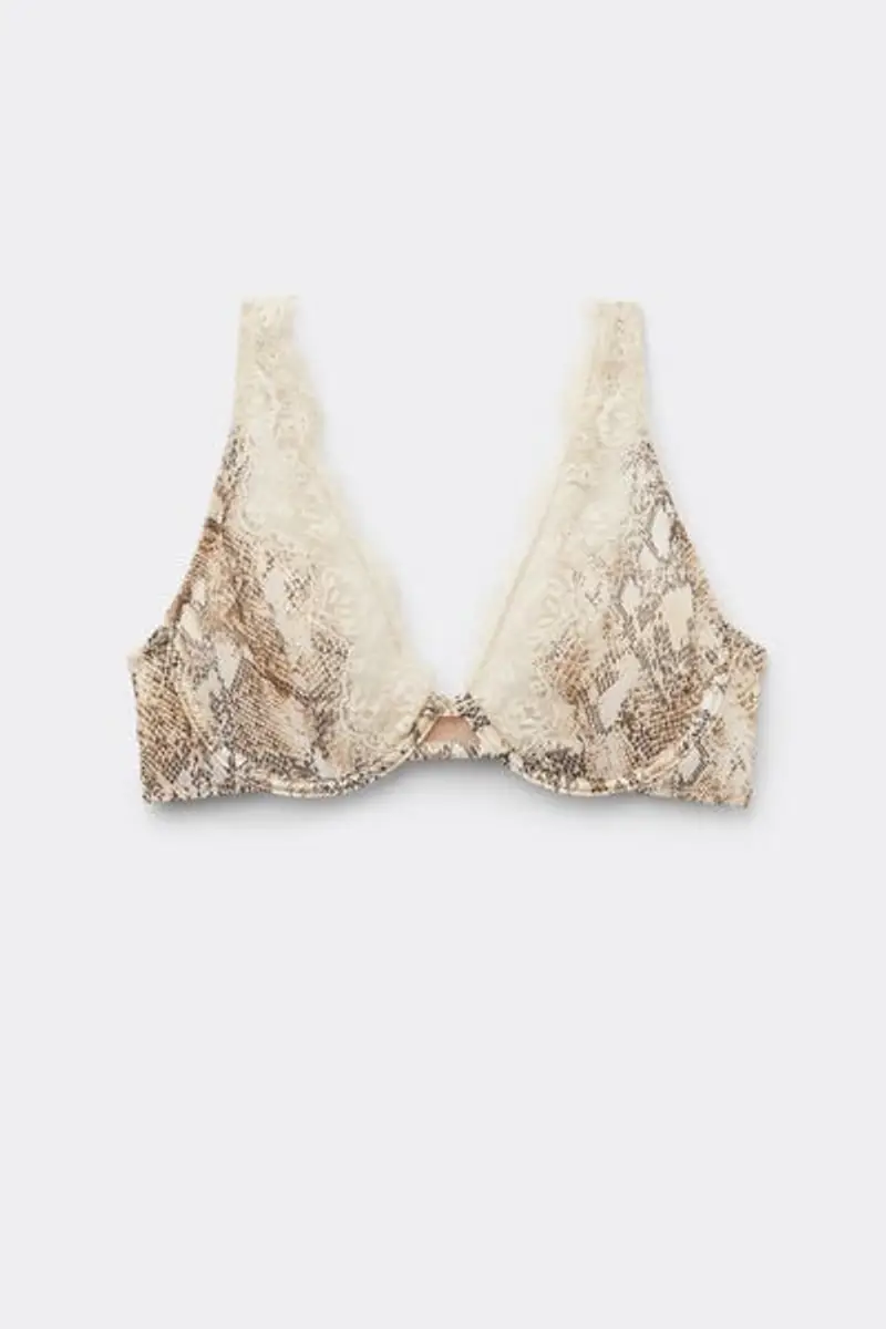 Intimissimi Reggiseno Balconcino Stampa Animalier Serpente Seductive Glamour Donna Stampa Taglia 2B