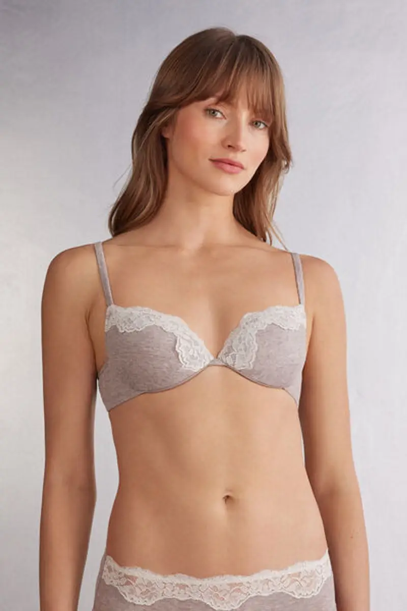 Intimissimi Reggiseno Push-up Bellissima Effortless Beauty Donna Marrone Taglia 1B