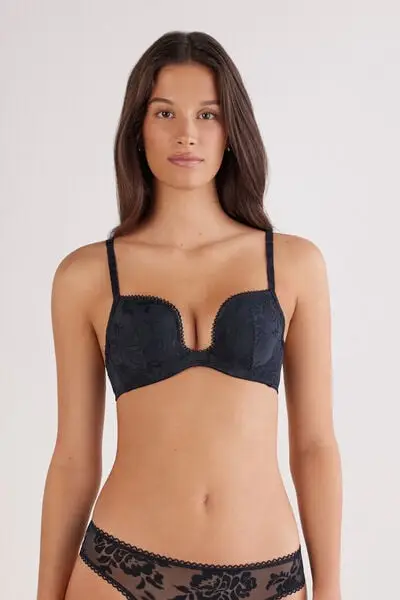 Reggiseno Push-up Monica Softer Than a Kiss Donna Nero