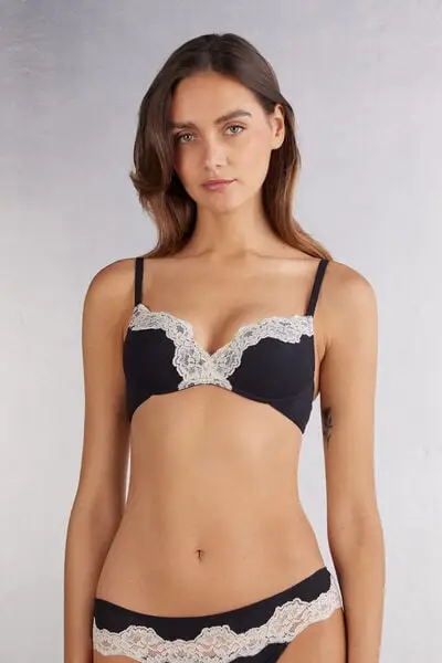 Reggiseno Super Push-up Gioia Effortless Beauty Donna Nero