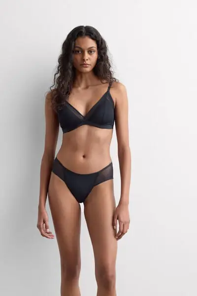 Reggiseno Triangolo Imbottito Invisible Touch Donna Nero