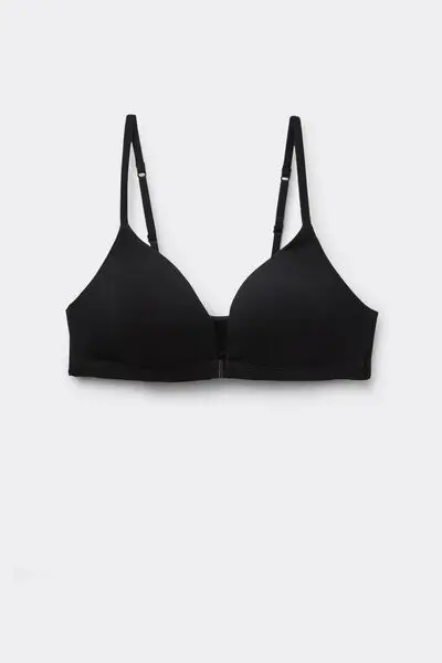 Reggiseno Triangolo Tiziana in Cotone Ultralight Cotton Donna Nero