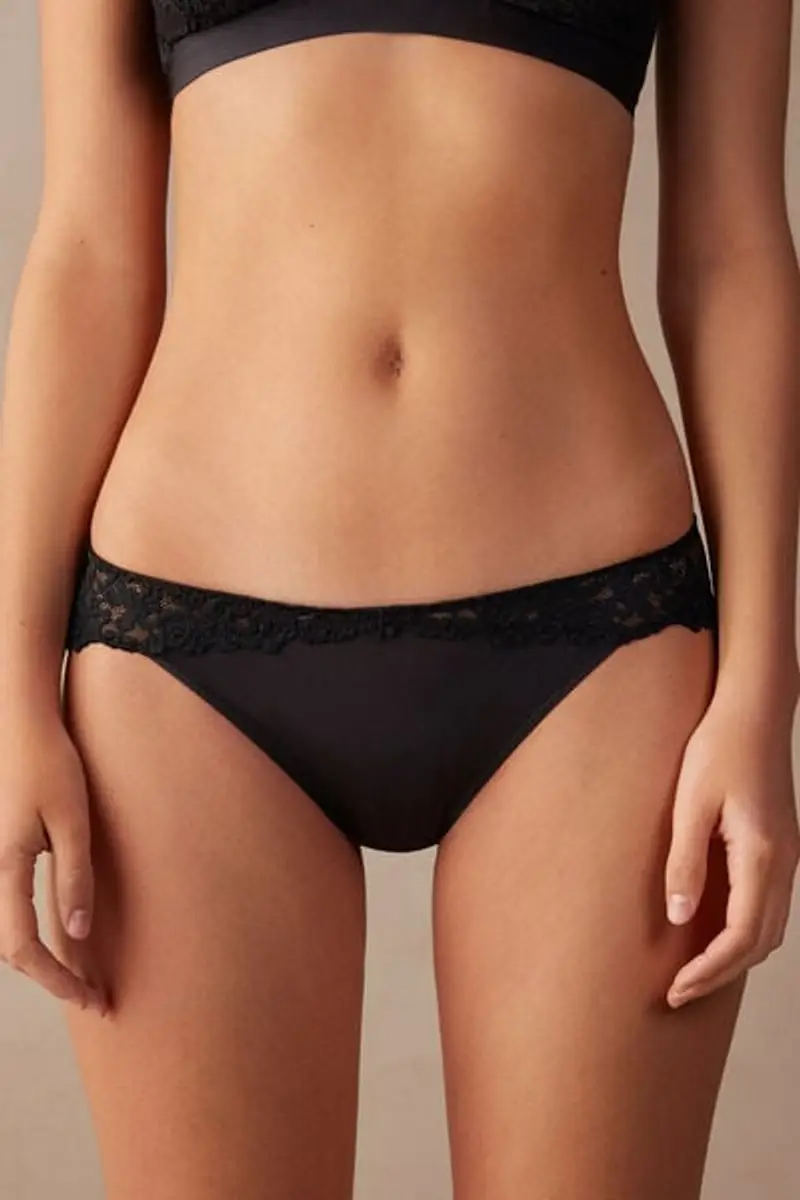 Intimissimi Slip Donna Nero 2315772