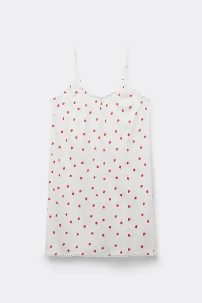 Sottoveste in Cotone Ultrafresh Sweet as a Berry Donna Stampa