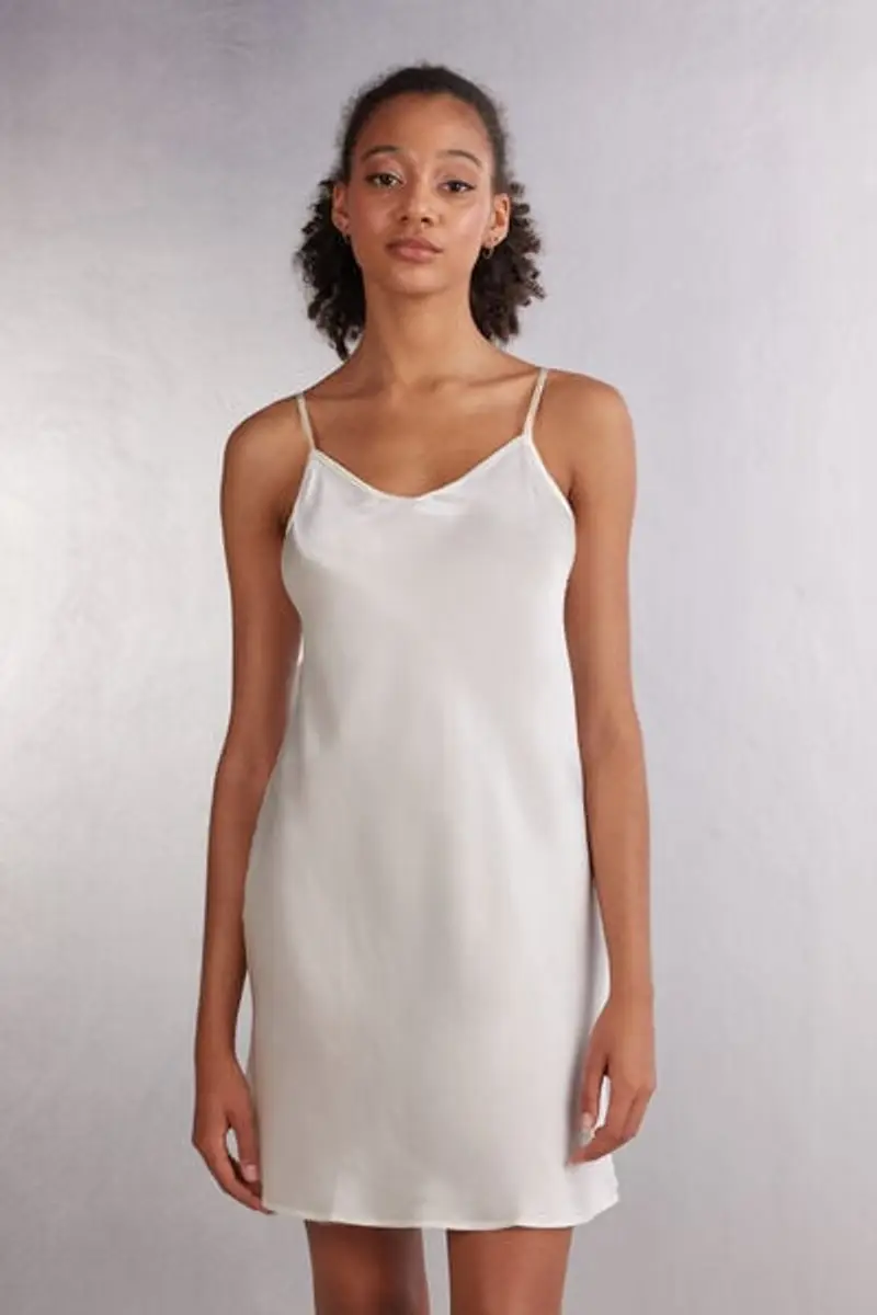 Intimissimi Sottoveste in Seta Donna Avorio Taglia L