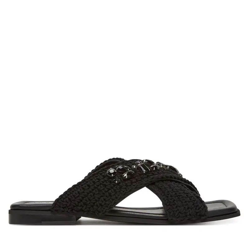 Ciabatte Inuikii Woven Crossed Stones 70104-369 Nero