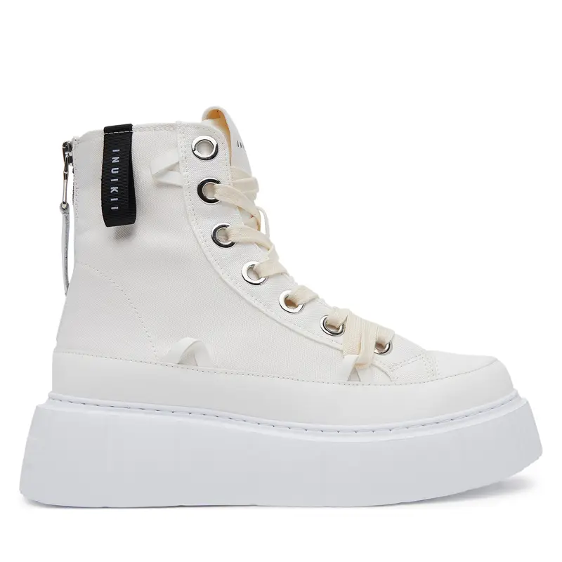 Scarpe da ginnastica Inuikii Matilda Canvas High 30103-025 Bianco