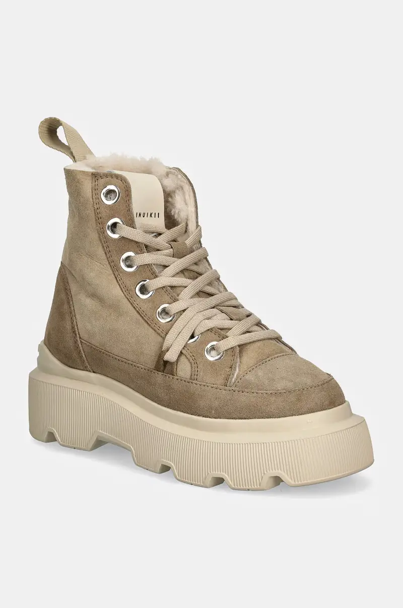 scarpe in camoscio Matilda Shearling colore beige 35203-028