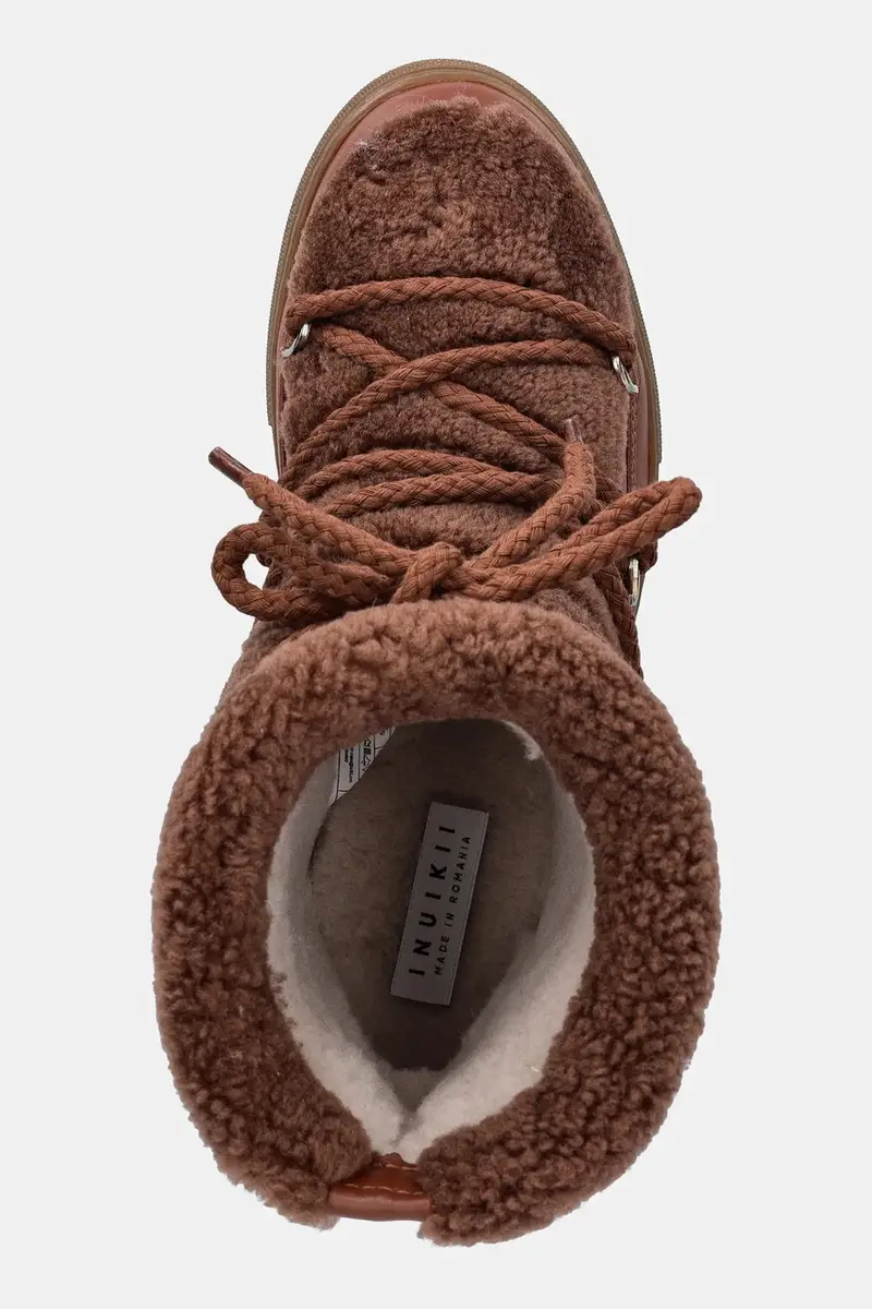 sneakers in pelle Curly Marrone miniatura 4