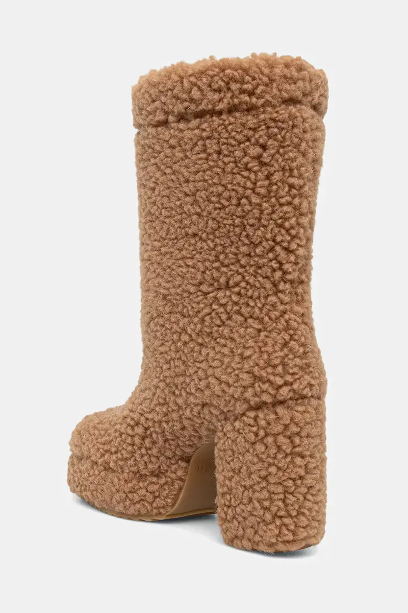 stivaletti alla caviglia Curly High Heel donna colore beige 1002.018.0011.250 miniatura 3