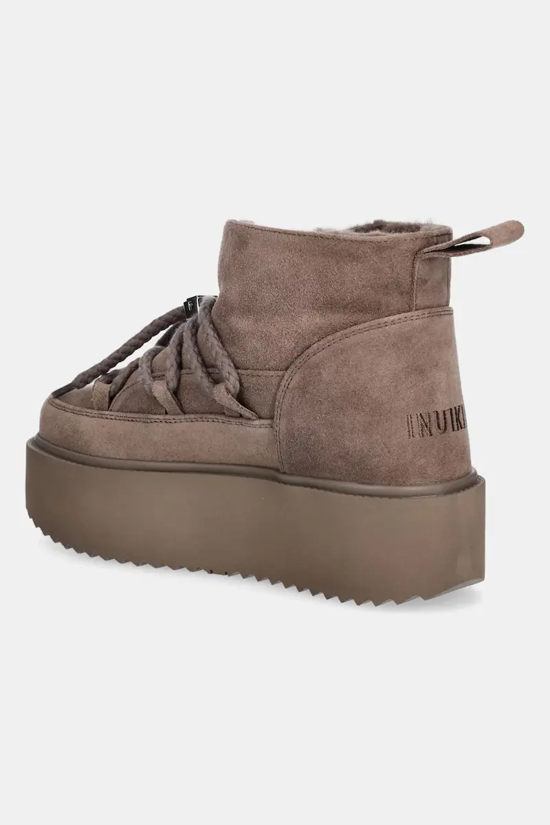 stivali da neve in camoscio Classic Low Platform colore marrone 1001.006.0012.163 miniatura 3