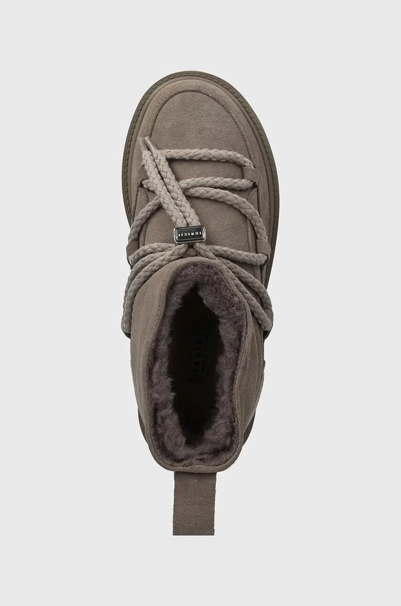 stivali da neve in camoscio Classic Low Platform Grigio miniatura 4