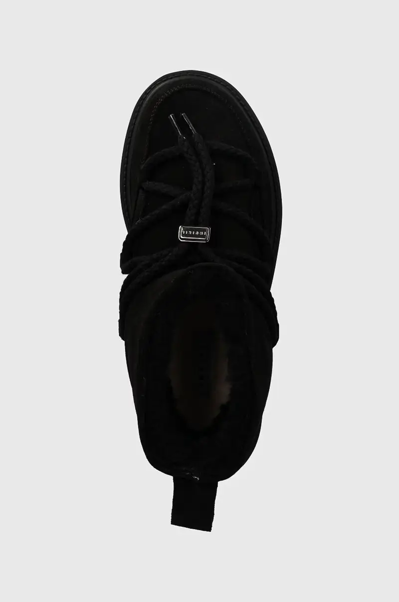 stivali da neve in camoscio Classic Low Platform Nero miniatura 4