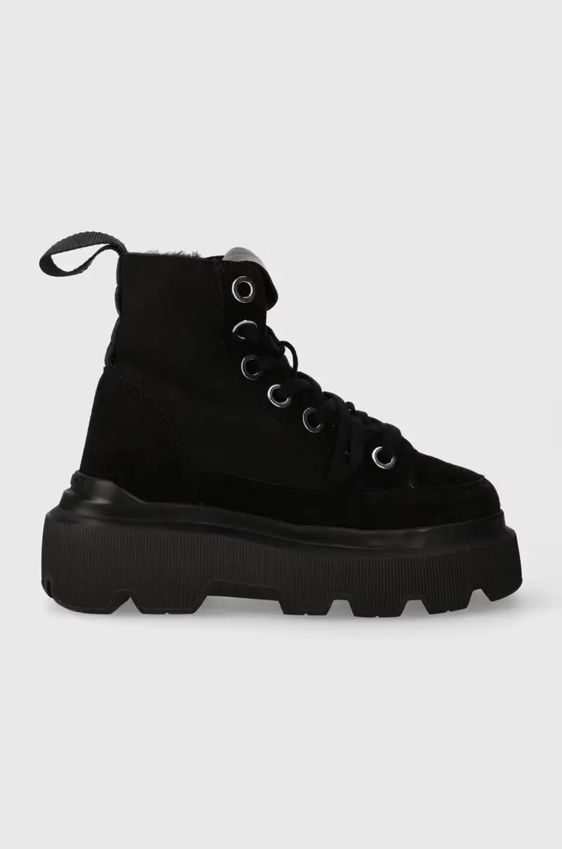 stivali da neve in camoscio Matilda Shearling 35203-028 Nero