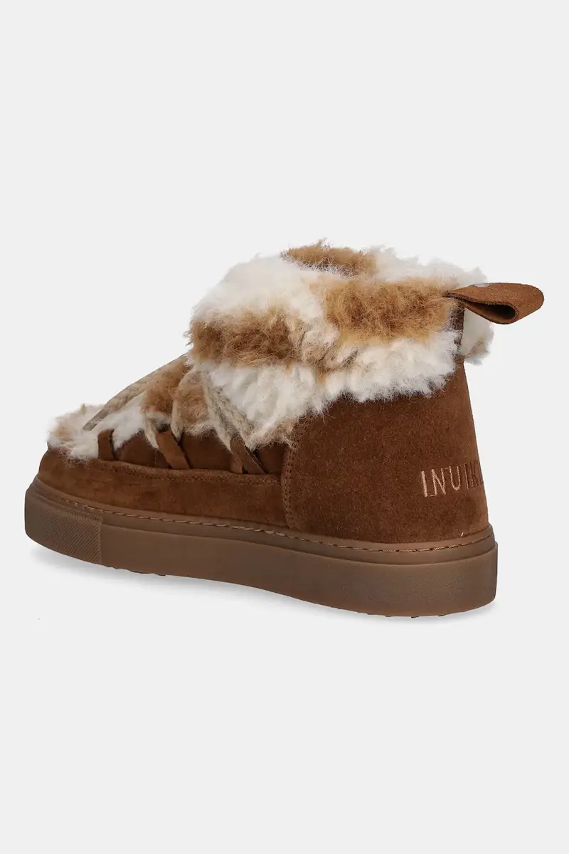 stivali da neve in camoscio Teddy Low Marrone miniatura 3