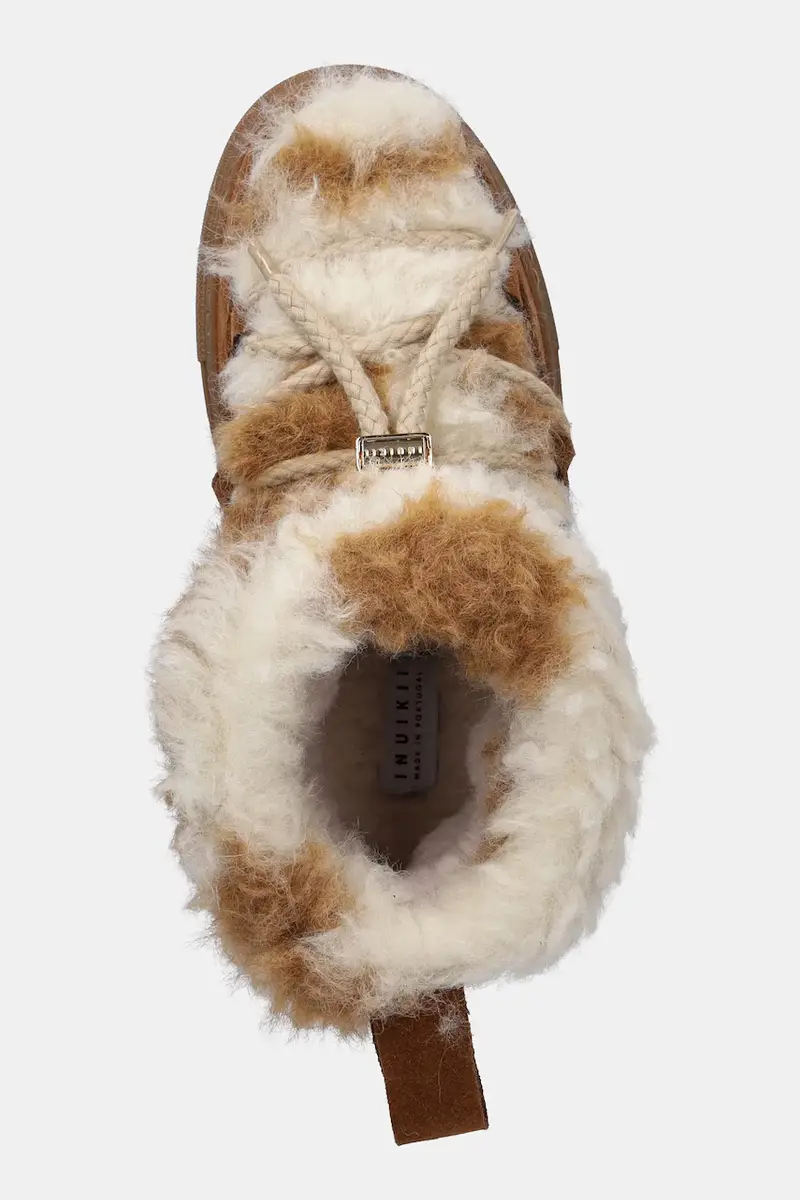 stivali da neve in camoscio Teddy Low Marrone miniatura 4