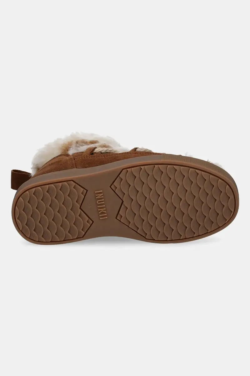 stivali da neve in camoscio Teddy Low Marrone miniatura 5