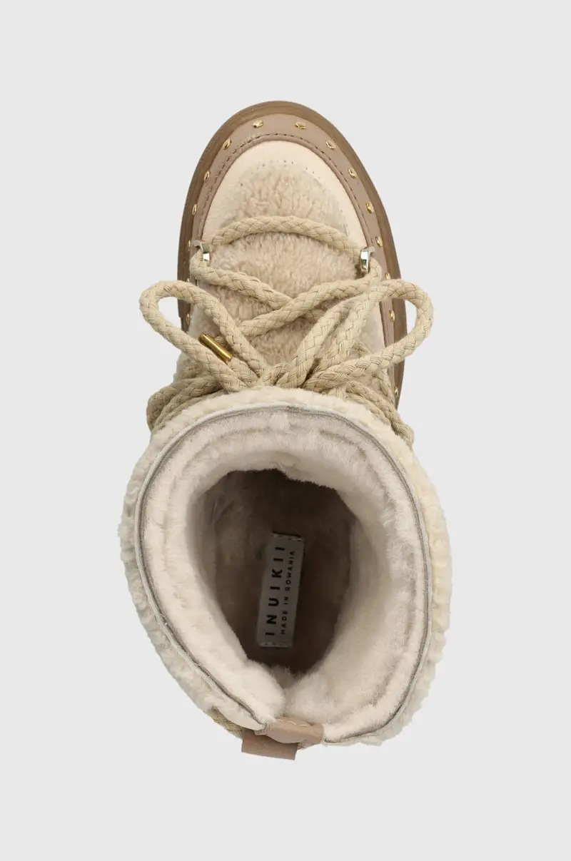 stivali da neve in pelle Curly Rock 75102-076 Beige miniatura 4