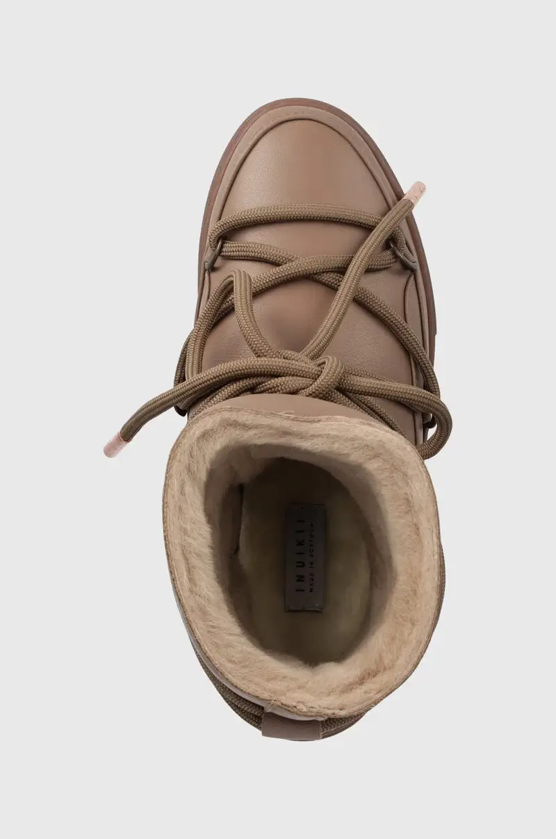 stivali da neve in pelle Full Leather Wedge 75203-087 Marrone miniatura 4