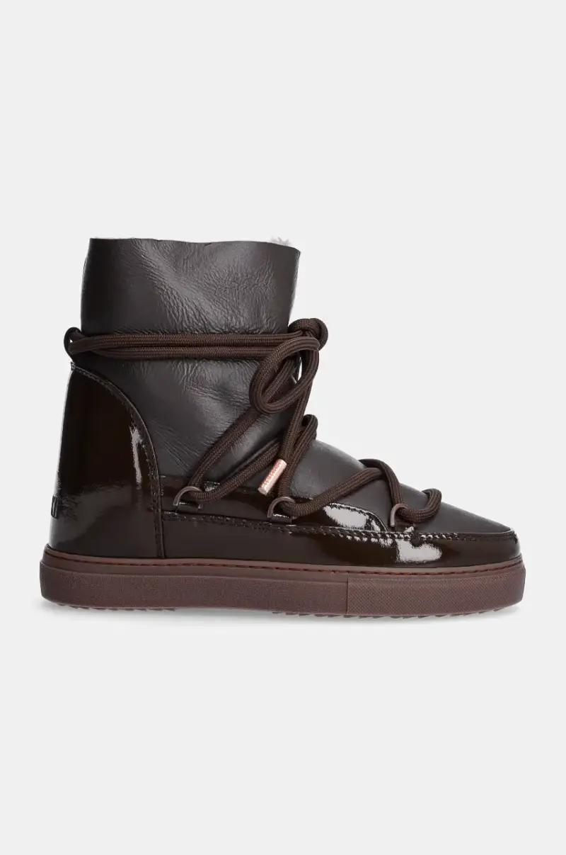 stivali da neve in pelle Gloss Wedge colore marrone 75203-007 miniatura 2