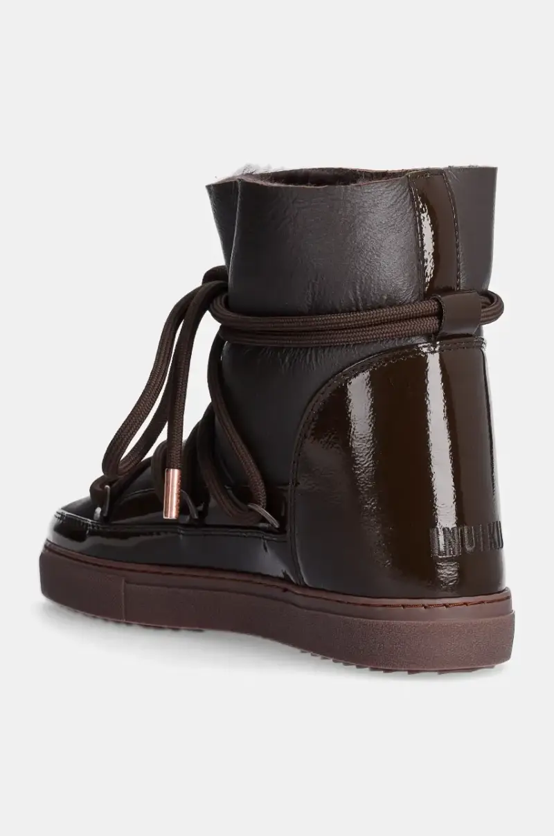 stivali da neve in pelle Gloss Wedge colore marrone 75203-007 miniatura 3