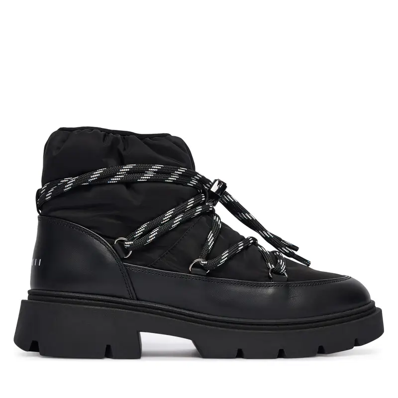 Stivali da neve Inuikii Biker Puffer 1002 001 0021 Nero