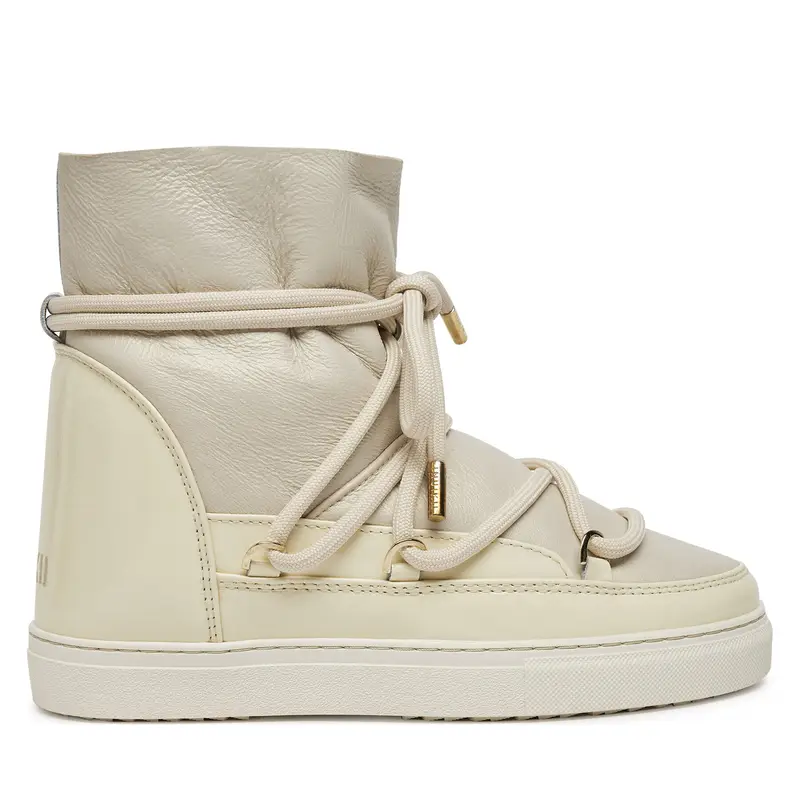 Stivali da neve Inuikii Gloss Wedge 75203-007 Écru Écru