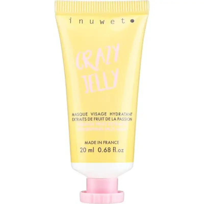 Crazy Jelly Maschera Gelatina Idratante Naturale Viso Giallo Profumo Ananas Formato Viaggio 20ml