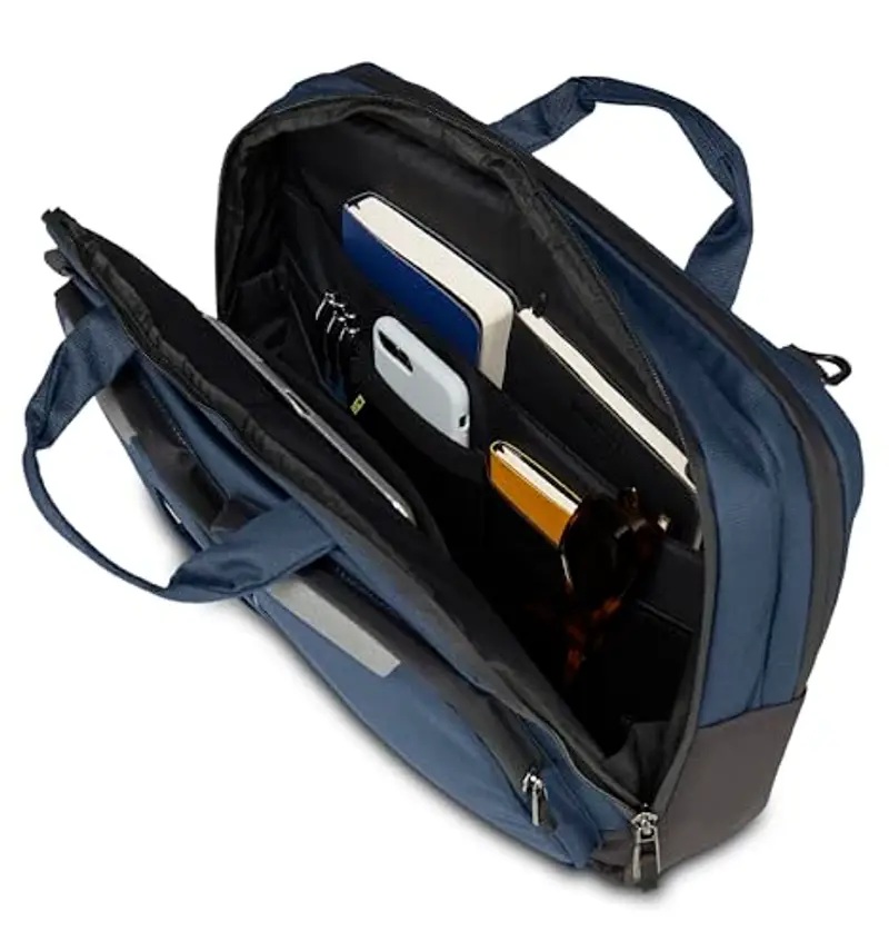 Invicta Borsa da Lavoro PLIANT, Blu, Borsa multiscomparto organizzata internamente con tasche rivestite in tessuto antigraffio, Scomparto Porta PC, Viaggio e Tempo Libero miniatura 2