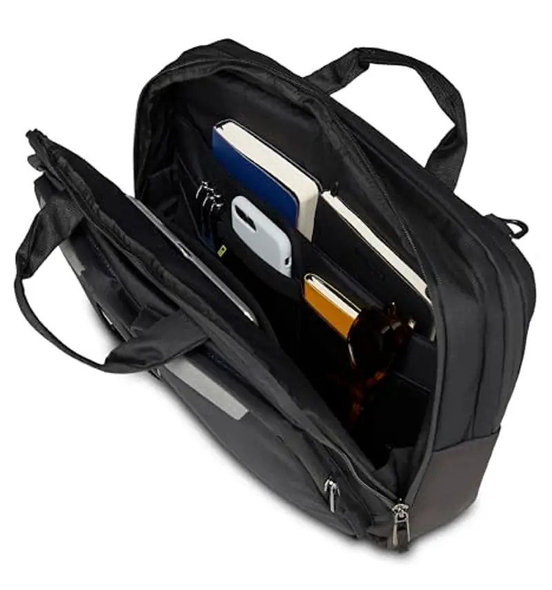 Invicta Borsa da Lavoro PLIANT, Nero, Borsa multiscomparto organizzata internamente con tasche rivestite in tessuto miniatura 2