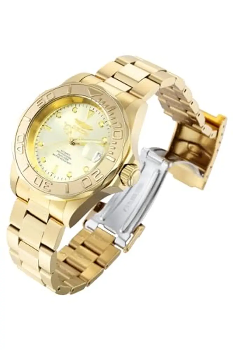Invicta Pro Diver Orologio da in acciaio inossidabile con movimento Automatico - 40mm, Oro/Champagne miniatura 2