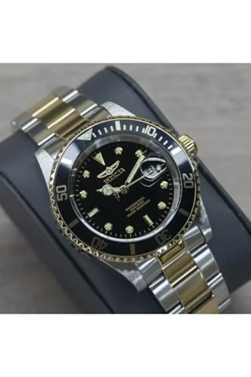 Invicta Pro Diver - Orologio da uomo in acciaio inossidabile con movimento al quarzo - 40 mm, Bicolore / Nero miniatura 2