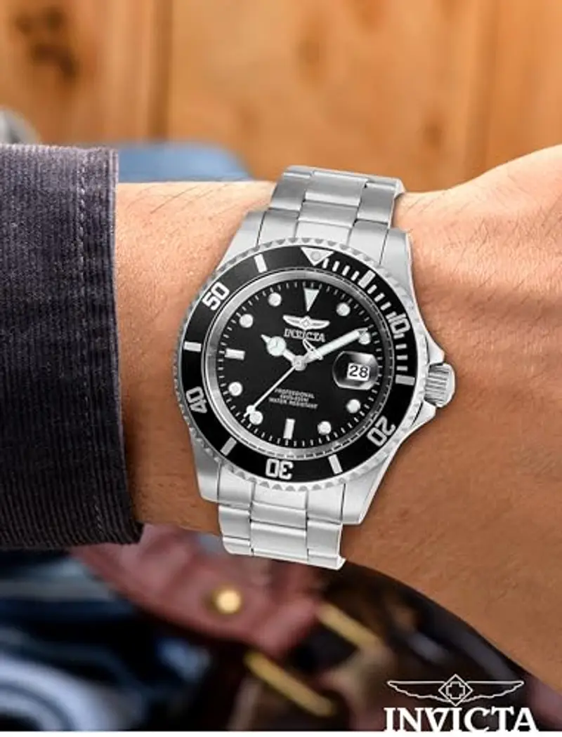 Invicta Pro Diver - Orologio da uomo in acciaio inossidabile con movimento al quarzo miniatura 3
