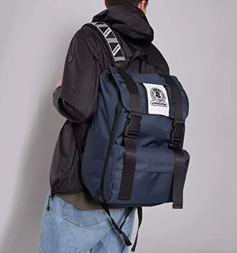 Invicta Square Backpack Bp Grs Invicta Ecommerce Project JollyZaino Blu, Taglia unica miniatura 2