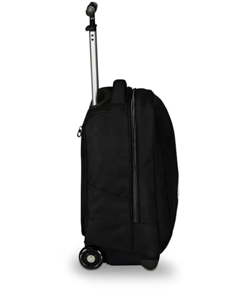 Invicta Trolley Scuola Benin Solid, Nero, 2 in 1, Con Spallacci Uso Zaino, Tasca porta Borraccia e Porta Laptop, Scuola & Viaggio, Ragazzi miniatura 2