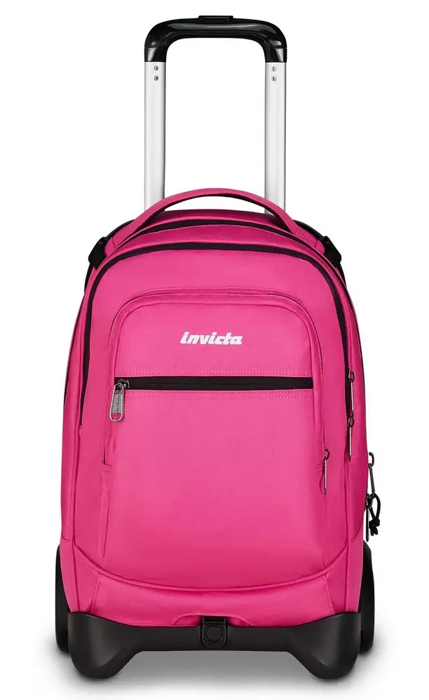 Trolley scuola Invicta Plug Plain Raspberry Rose