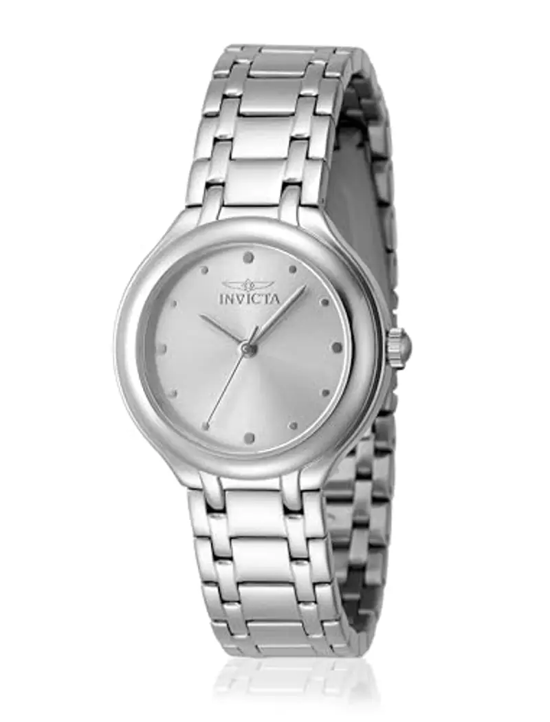 Invicta Wildflower Orologio da Donna in acciaio inossidabile con movimento Quarzo - 32mm, Argento/bianco