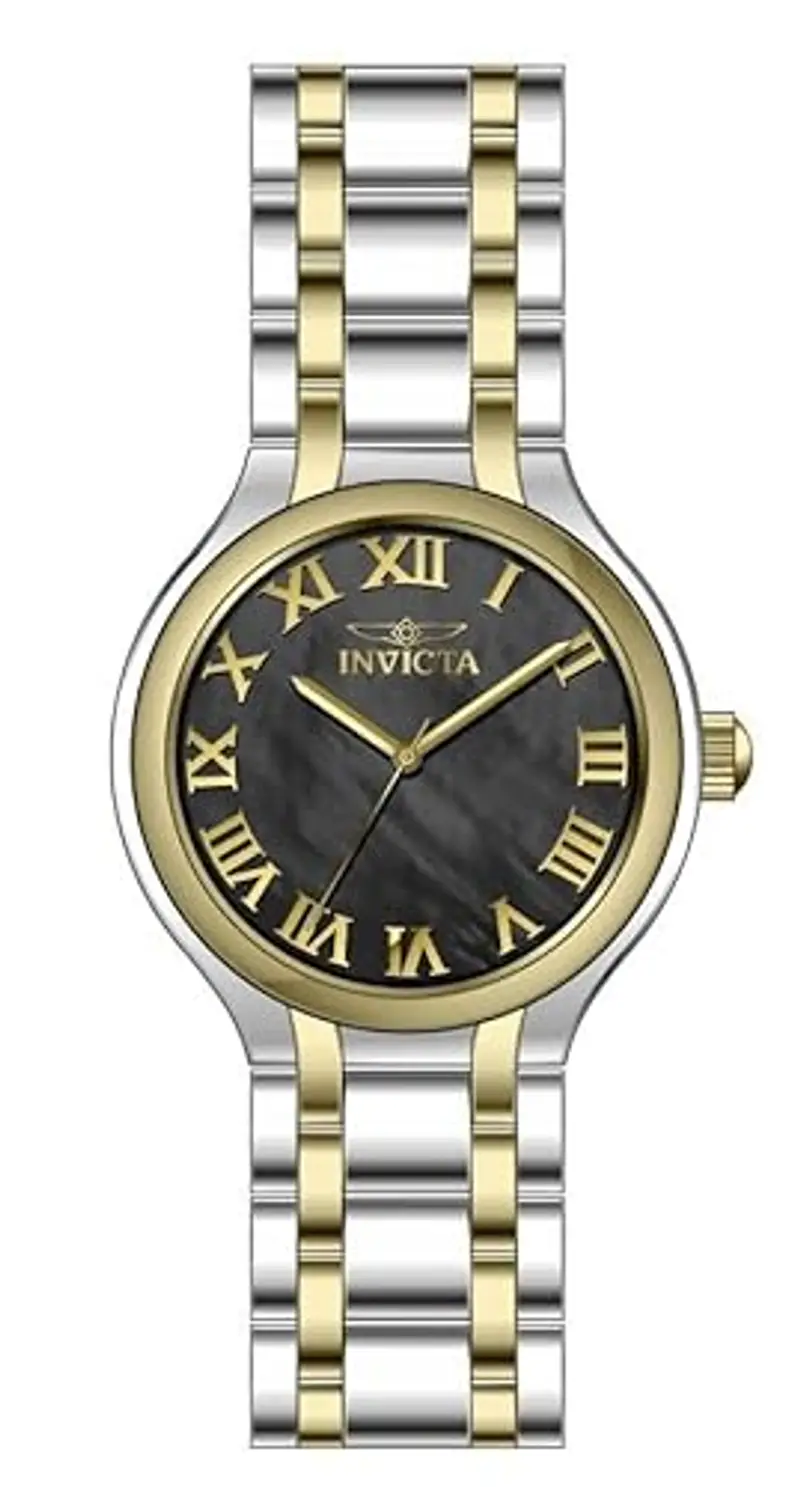 Invicta Wildflower Orologio da Donna in acciaio inossidabile con movimento Quarzo - 32mm, Nero/Two Tone miniatura 3