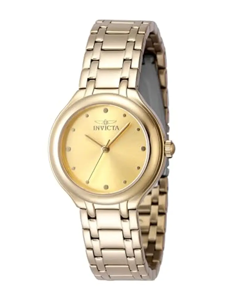 Invicta Wildflower Orologio da Donna in acciaio inossidabile con movimento Quarzo - 32mm, Oro