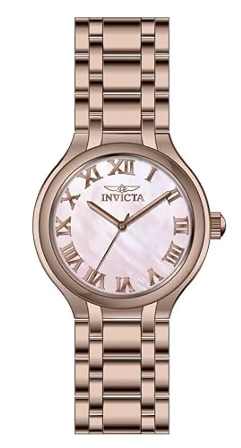 Invicta Wildflower Orologio da Donna in acciaio inossidabile con movimento Quarzo - 32mm, Oro rosa/rosa miniatura 2