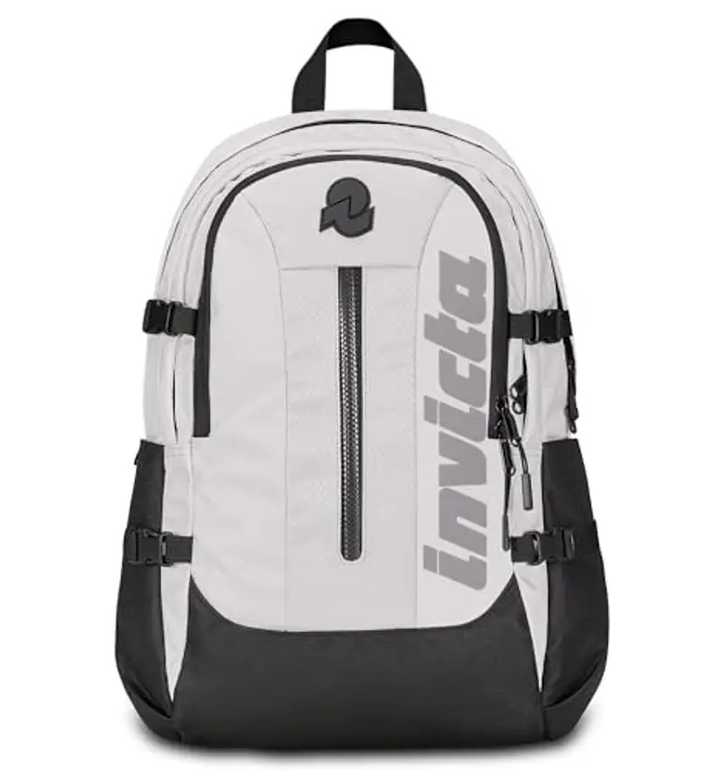 Invicta Zaino Ufficio Act Plus Led, Grigio, Doppio Scomparto Con Tasca PC, Tasca Borraccia, Tasca Con Organizer miniatura 2