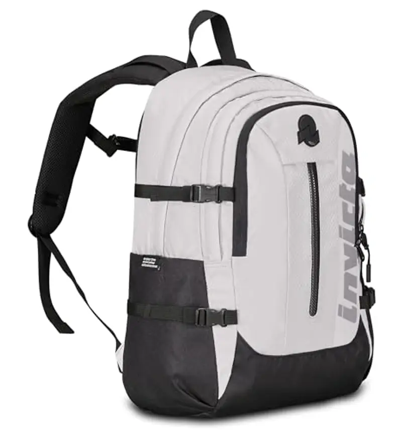 Invicta Zaino Ufficio Act Plus Led, Grigio, Doppio Scomparto Con Tasca PC, Tasca Borraccia, Tasca Con Organizer miniatura 3